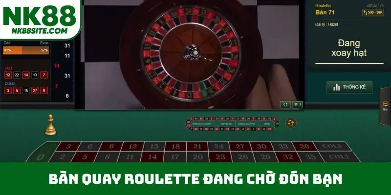 Bàn quay roulette đang chờ đón bạn